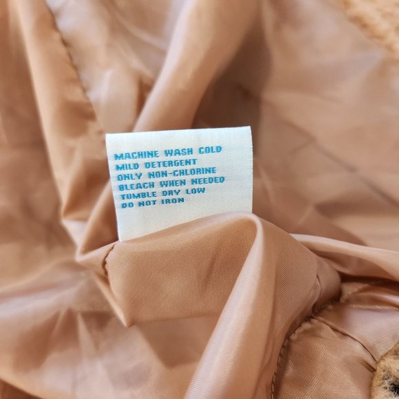 SOLD-C&C California Sherpa Shacket NWT Womens Size S Long Button Front Brown - Picture 11 of 13